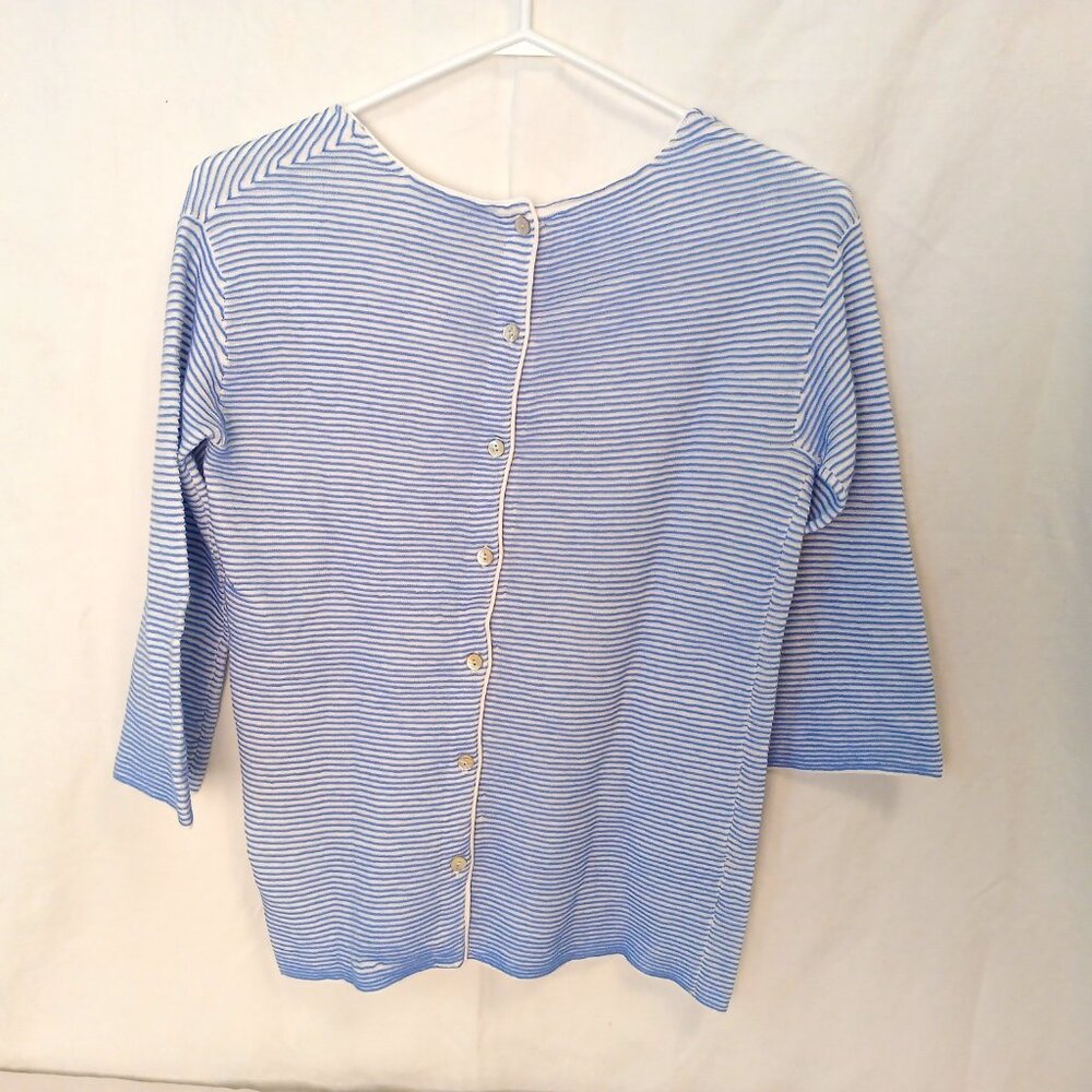 Foxcroft Back-Button Up Sweater - Picture 3 of 6